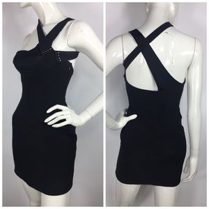 Jasmine Di Milo Silk Strappy Little Black Dress
